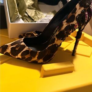 Leopard Print Stiletto Heels